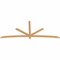 Ekena Millwork Alberta Timber Gable Bracket, Western Red Cedar, 108"W x 45"H x 1 1/2"D x 3 1/2"F, 10/12 Pitch GBW108X45X0204ALB00SWR - alternate 2